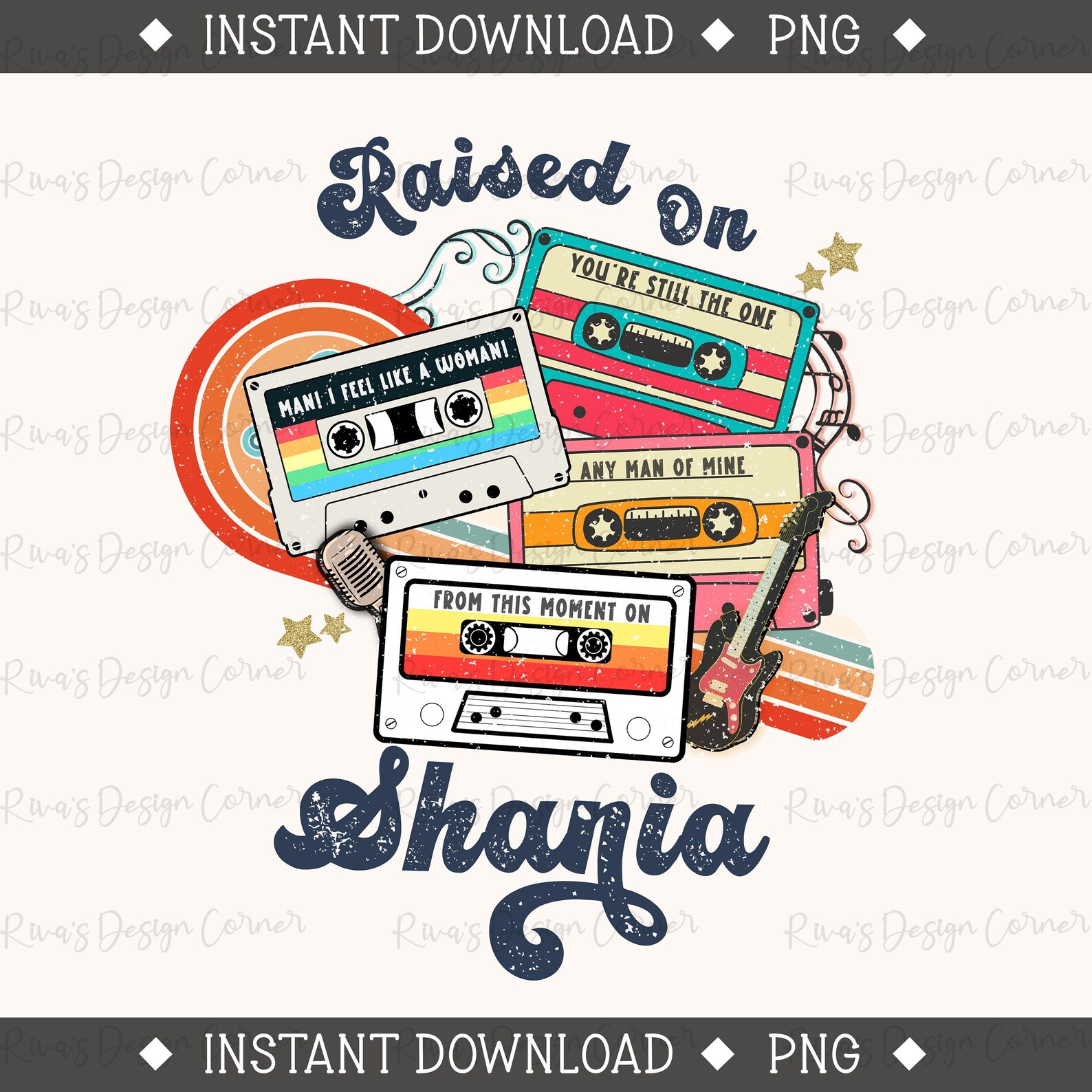 Shania Esign Raised on Shania Twain, 90's Country, Country Music Png, Cassette Tapes ...