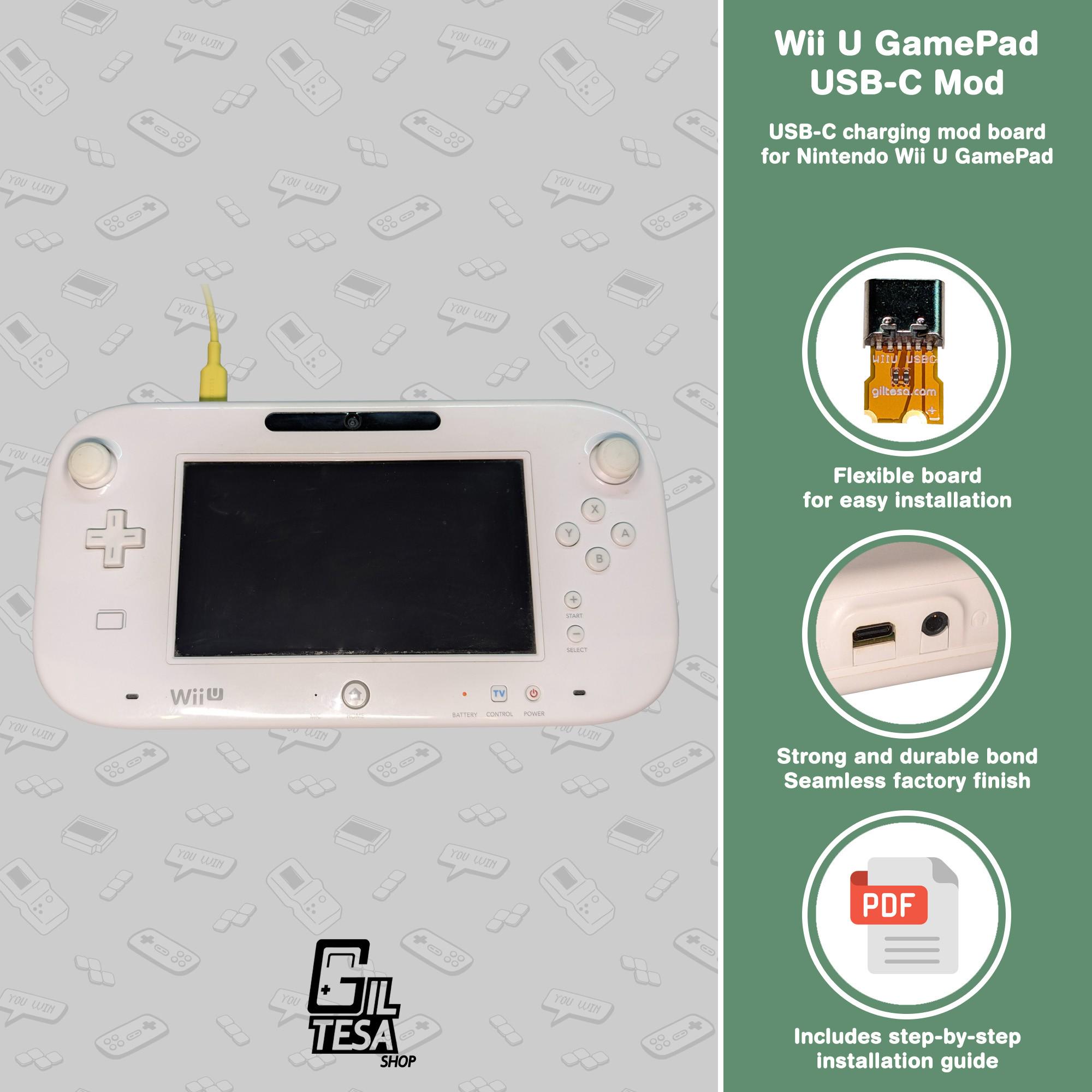 ニンテンドーWii Uゲームパッド：USB-C改造 - Etsy 日本