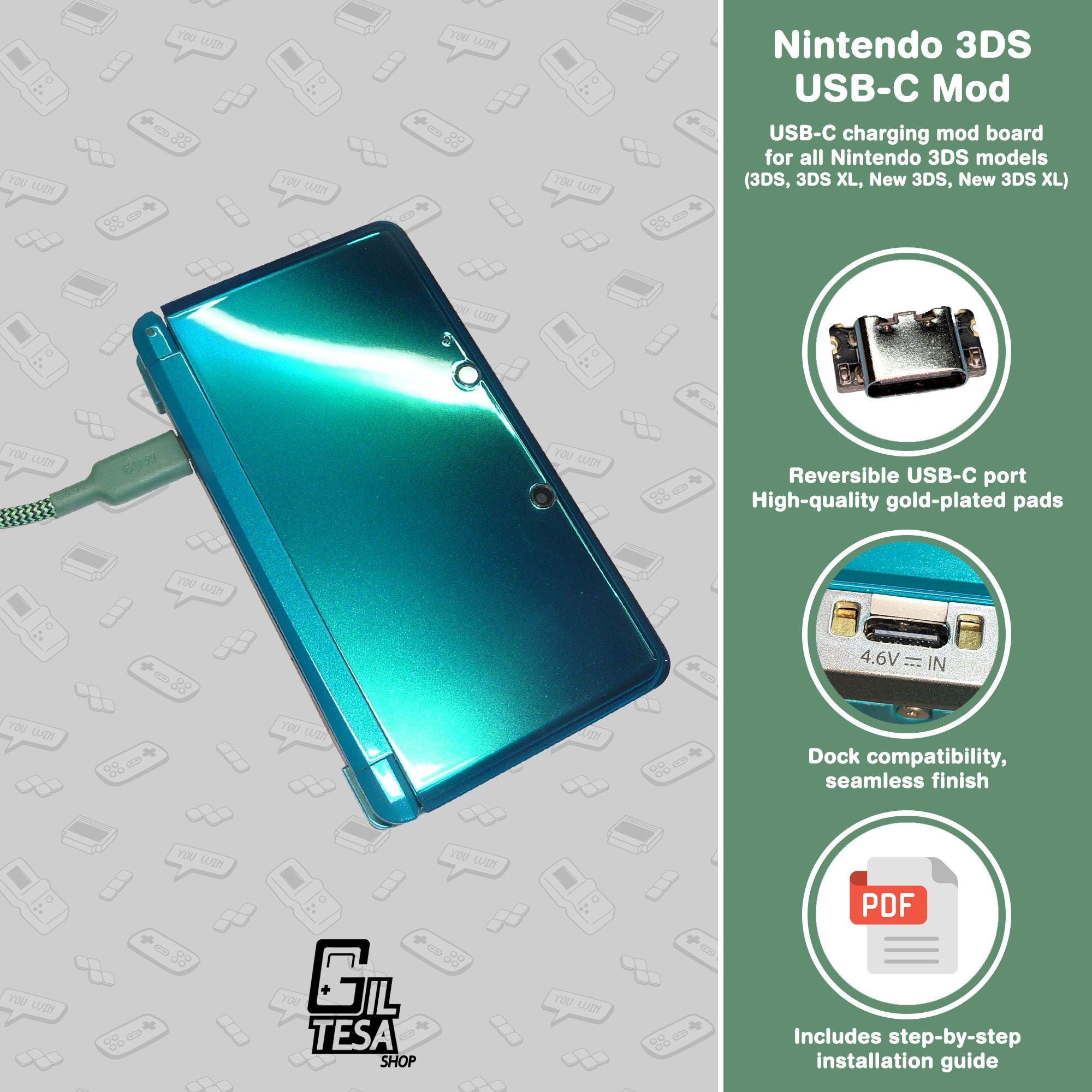 3DS データ付き ニンテンドー3DS: USB-Cキット（全機種） - Etsy 日本