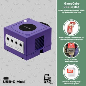 Nintendo GameCube: Power Board USB-C Mod