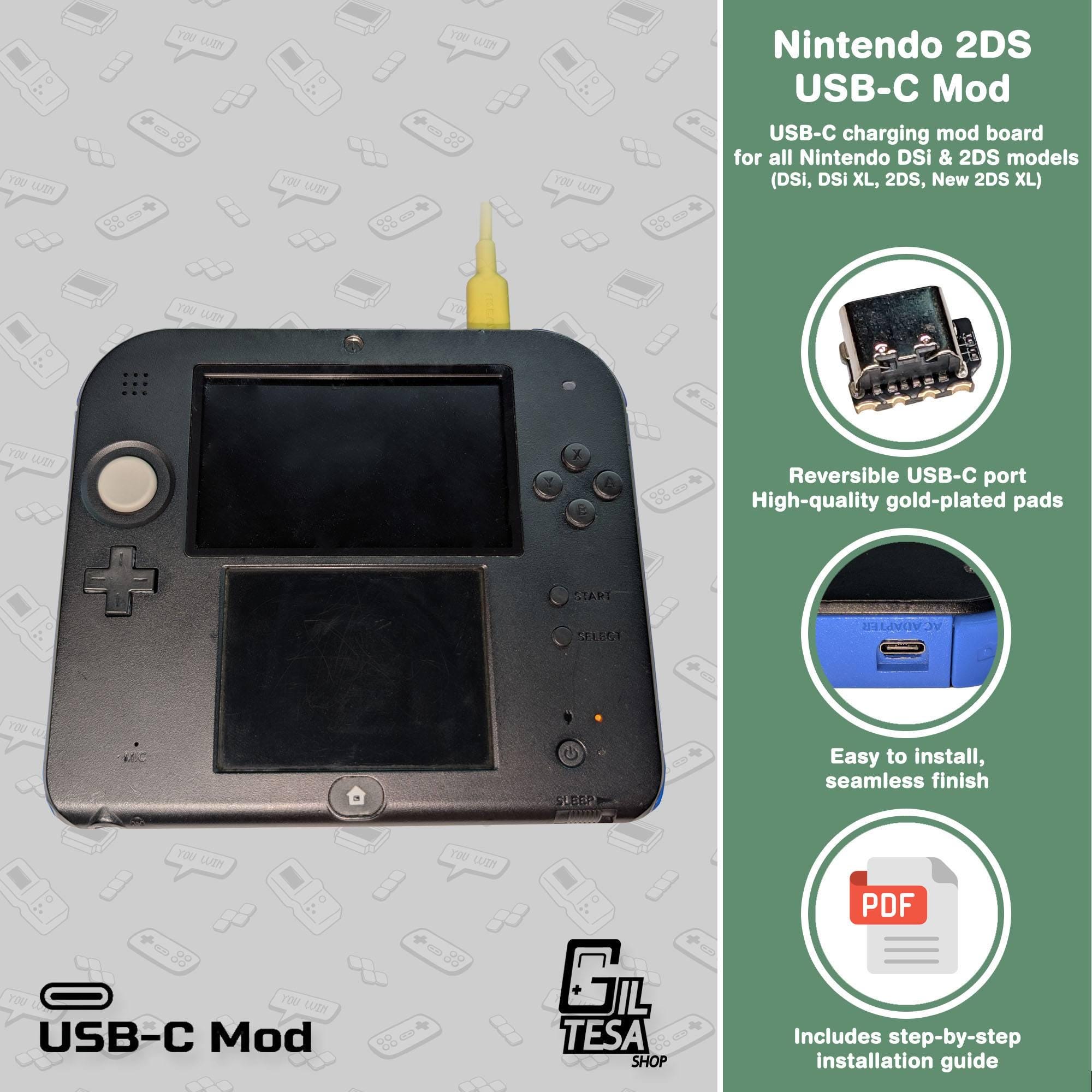 ニンテンドー2DSおよびNew 2DS XL：USB-C改造 - Etsy 日本