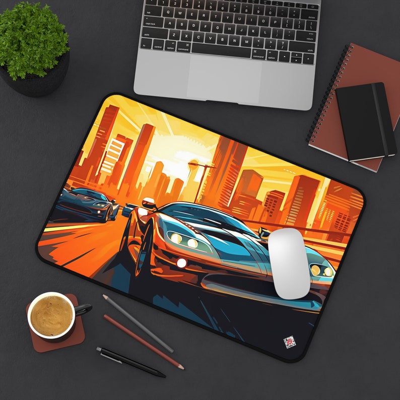 Street Race Car Gaming Mousepad, Non-slip Desk Mat - Etsy