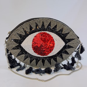 Ethnic banjara beaded clutch