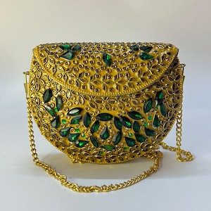 Mosaic kundan evening bag