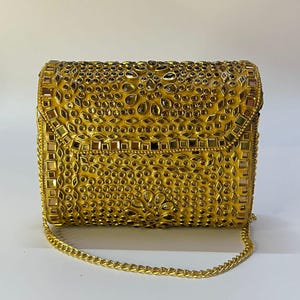 Kundan mosaic evening clutch
