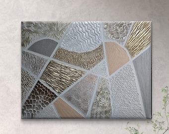 ORYGINALNY Wandbild 70x90cm Abstrakcyjny Malerei Strukturbild Moderne Kunst Acryl Farben Mischtechnik Leinwand Interiordesing Unikat HANDGEMALT
