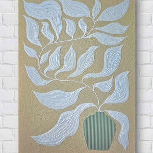 ORIGINAL Wandbild 50x70cm Abstrakte Malerei Strukturbild Moderne Kunst Acryl Farben Mischtechnik Leinwand Interiordesing Unikat HANDGEMALT