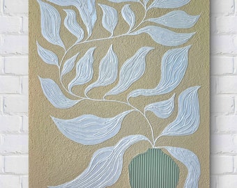 ORYGINALNY Wandbild 50x70cm Abstrakcyjny Malerei Strukturbild Moderne Kunst Acryl Farben Mischtechnik Leinwand Interiordesing Unikat HANDGEMALT