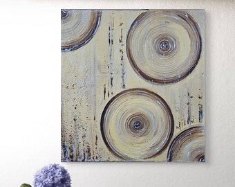 ORIGINAL Wandbild 40x40cm Abstrakte Malerei Strukturbild Moderne Kunst Acryl Farben Mischtechnik Leinwand Interiordesing Unikat HANDGEMALT