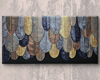 ORYGINALNY Wandbild 50x100cm Abstrakcyjny Malerei Strukturbild Moderne Kunst Acryl Farben Mischtechnik Leinwand Interiordesing Unikat HANDGEMALT