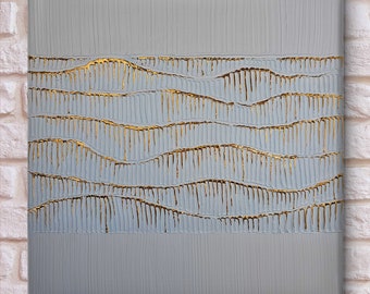 ORYGINALNY Wandbild 50x50cm Abstrakcyjny Malerei Strukturbild Moderne Kunst Acryl Farben Mischtechnik Leinwand Interiordesing Unikat HANDGEMALT