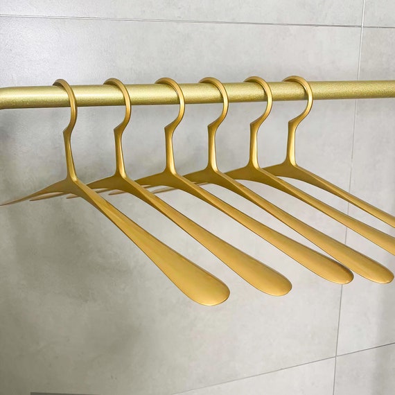 Elegant Swan Neck Shape Aluminum Alloy Clothes Hanger With With