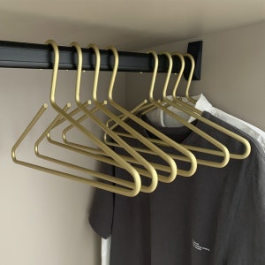 Aluminum Alloy Clothes Hanger with Open End, Anti-Slip Design, Light Luxury Wardrobe Organize for Hanging Clothes, 5PCS/Set