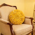 3D Flower Throw Pillow (with insert) Decorative Sunflower Accent Case Round Cushion Small Floral Pillow for Home Bed Living Room Couch Car