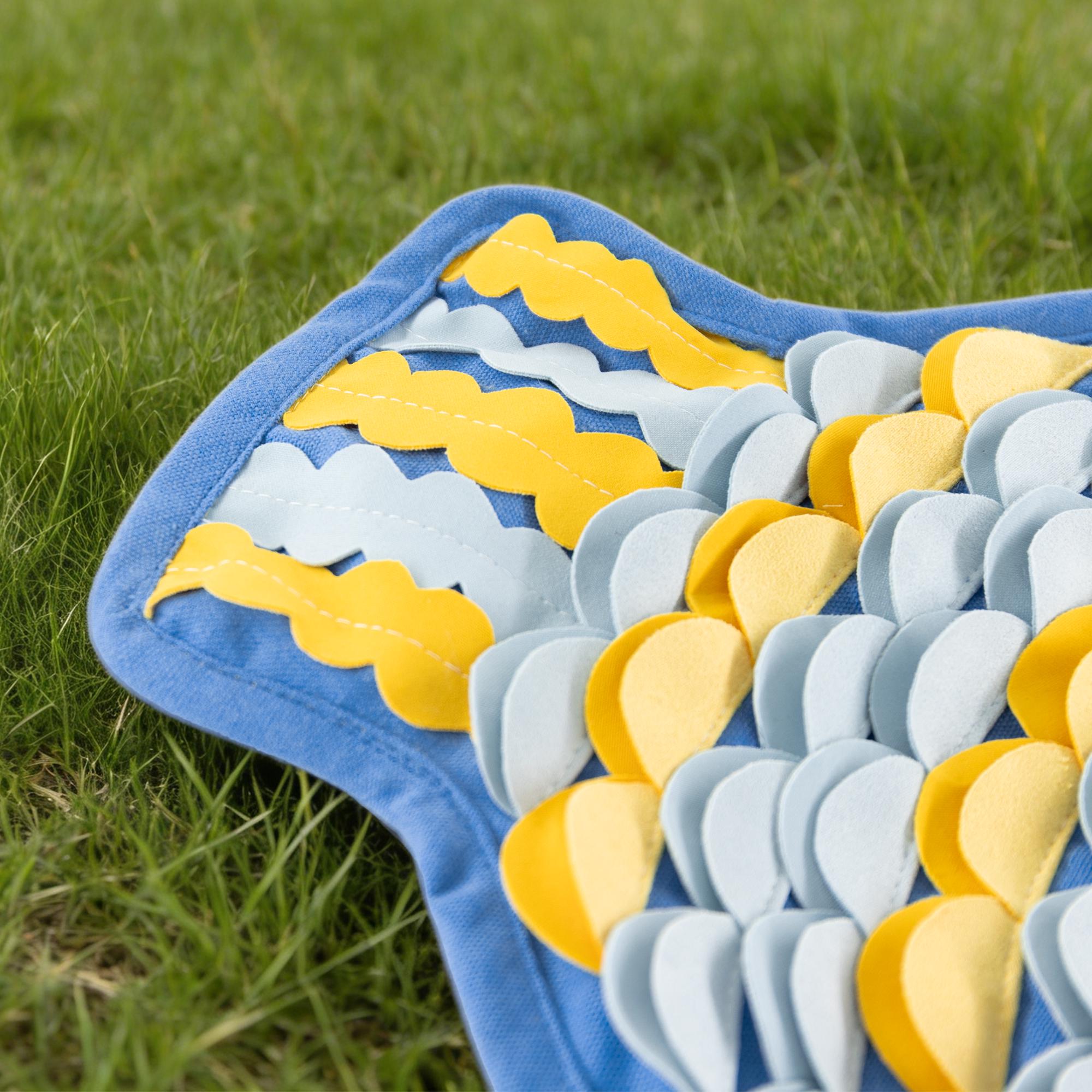 Cat Fish Shape Snuffle Mat Nose Work Feeding Pad Interactive Foraging ...
