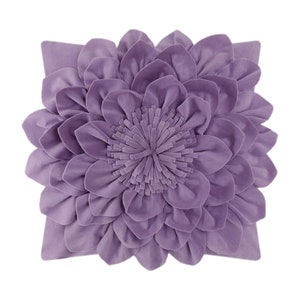 Peony Flower Velvet Throw Pillow Covers Set 18x18, Decorative Accent Pillowcase Cushion Cover Unique Home Decor for Couch Bed Living Room Purple