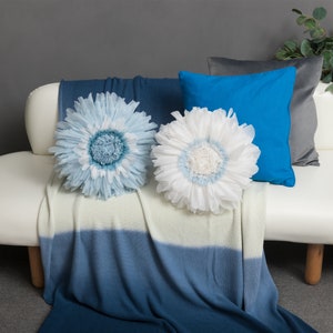 Cojín decorativo con inserto, funda de cojín con diseño de flores 3D, funda de cojín decorativa de verano para cama, sofá, dormitorio y sala de estar.