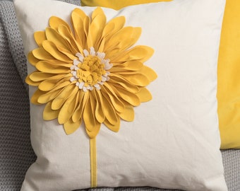 Sunflower 18x18 Throw Pillow Cover Aesthetic Decorative Flower Accent Pillowcase Cute Cushion Covers for Couch Sofa Bedroom Home Decor Gifts