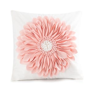 Handmade Throw Pillow Covers 18x18 Inch Blue 3D Sunflower Cushion Covers Decorative Pillowcases Couch Living Room Farmhouse Decor image 3