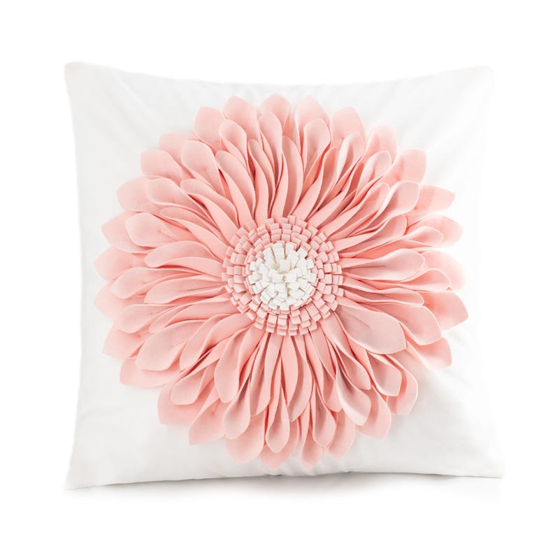 Handmade Throw Pillow Covers 18x18 Inch Blue 3D Sunflower Cushion Covers Decorative Pillowcases Couch Living Room Farmhouse Decor image 3