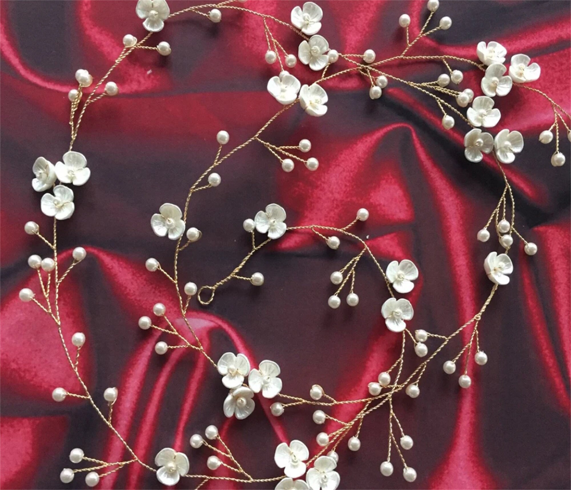 Flower Hair Accessories Hair Vine Bridal Hair Vine Wedding Etsy UK