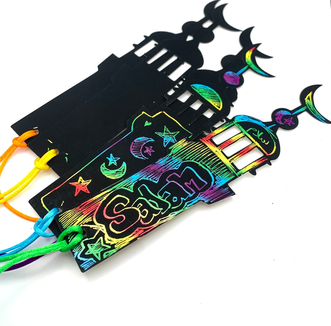 Minaret Scratch Art Bookmark Craft Kit Etsy