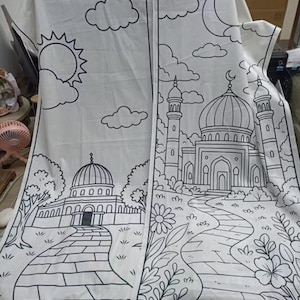 Color your own prayer mat kit