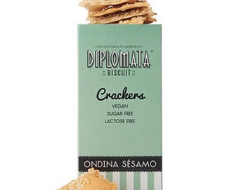 Galletas saladas con sésamo | VEGANO | regalo del día de la madre