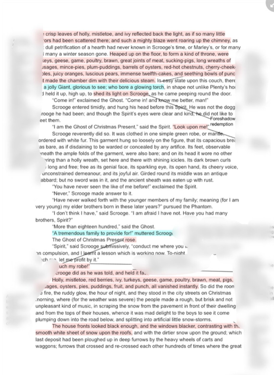 A Christmas Carol Stave 3 Analysis Etsy