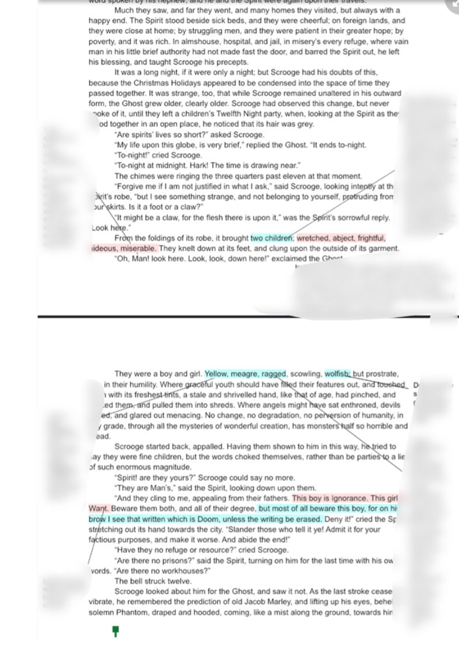 A Christmas Carol Stave 3 Analysis Etsy