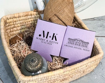 Custom Monogram Can Cooler - Personalized Can Cooler, Monogram Favors, Wedding Gift, Beer Holder
