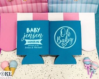 Baby Girl/Baby Boy - Personalized Baby Shower Can Cooler, Baby Shower Party Favor, Baby Shower, Welcome Baby Party