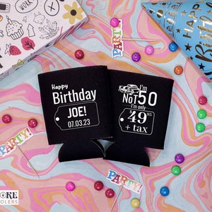Lustig 50. Geburtstag - 50. Geburtstag Dosenkühler, 50. Geburtstag Gastgeschenk, Vintage Gastgeschenke, Bierdosenkühler