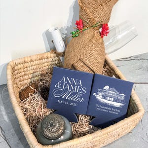 Premium Wedding Can Coolers - Custom Venue Illustration, Personalized Wedding Favors, Beverage Insulators