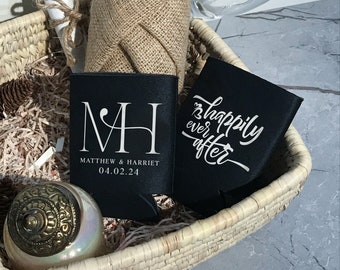 Ihre Happily Every After Coolers - Hochzeit Dosenkühler, Hochzeit Duschgeschenke, Hochzeitsgeschenke für Gäste, Bierhalter