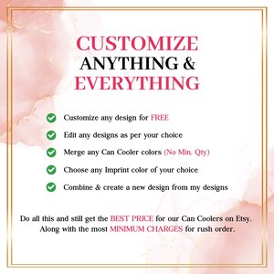 Wedding Can Coolers - Customize Anything