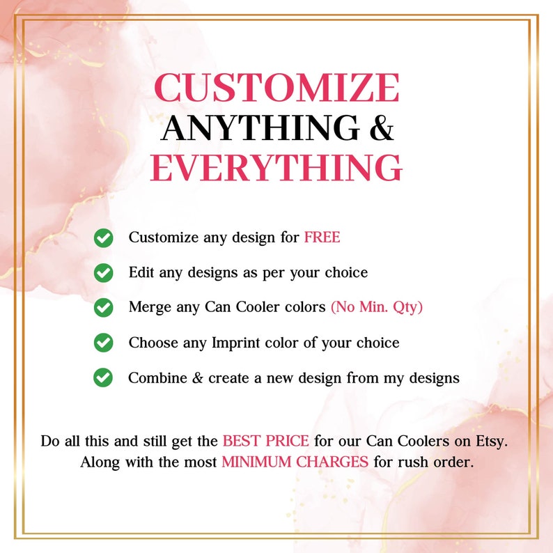 Wedding Can Coolers - Customize Anything