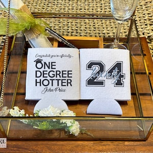 Congratulation Class of 2024 - Custom Graduation Can Cooler, Grad Party Favors, Cheers to the Grads, Beer Holder, Graduation Announcement