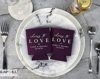 Cheers To Love - To The New Mr. and Mrs., custom feestbedankjes, bruiloftsdecor, vrijgezellenfeestcadeaus