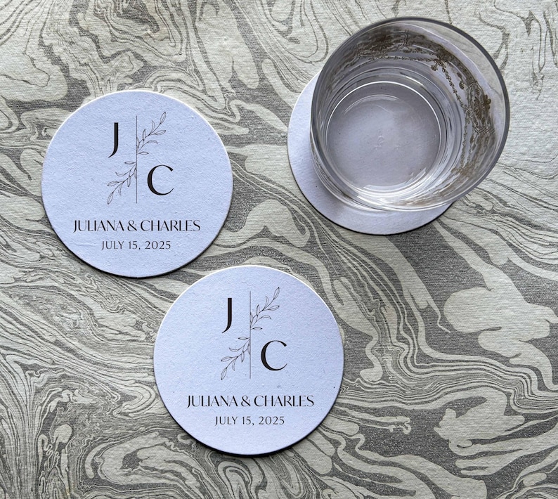 Curated visual reference: Gallery Detail: Monogram Coasters Personalized