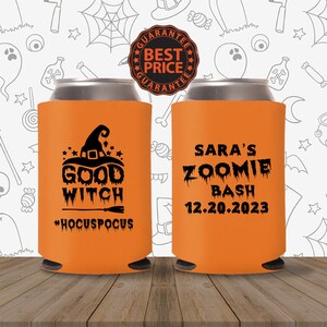 Halloween Can Coolers - Happy Halloween, Halloween Favor, Halloween Decor, Can Coolers, Beverage Holder