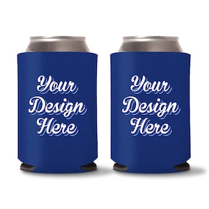Custom Can Cooler - Personalized Favor, Custom Name, Custom Design, Favors For Guests, Beer Holder, Beverage Insulator