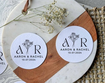 Untersetzer für die Hochzeit - Benutzerdefinierte Untersetzer, Tischdekoration, Hochzeit personalisiert Gefallen, Geschenk Untersetzer