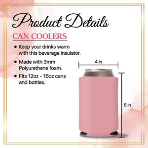 Wedding Can Coolers - Product Details
