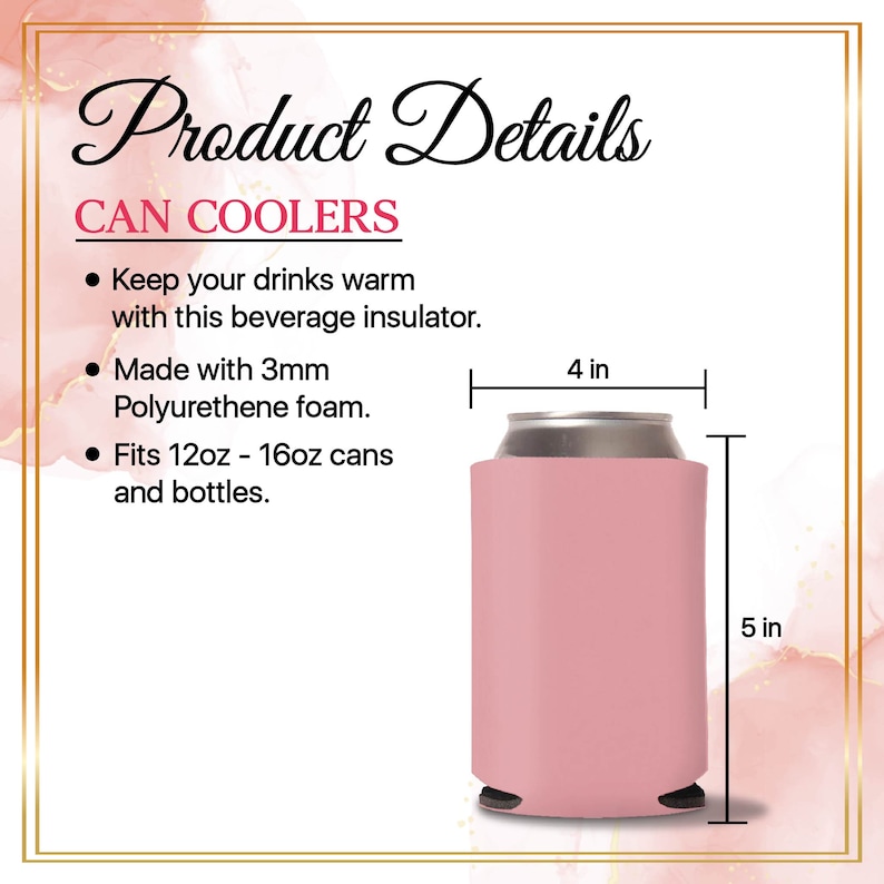 Wedding Can Coolers - Product Details
