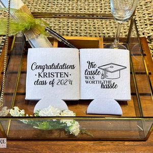 Graduation Party 2024 - Graduation Can Coolers, Graduation Party Favors, Congratulations Graduations, Beverage Holder