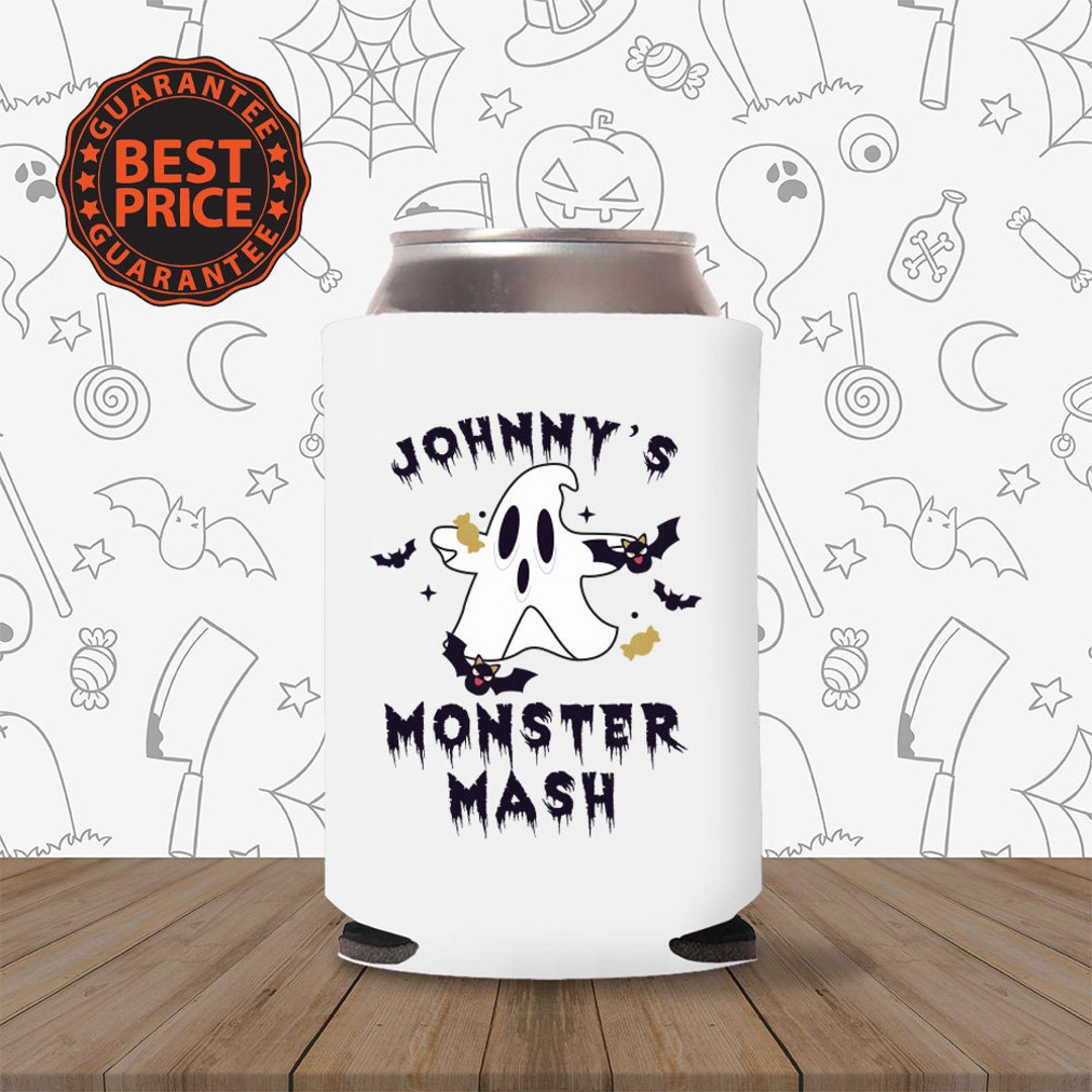 Monster Mash Halloween Can Coolers Halloween Party Etsy