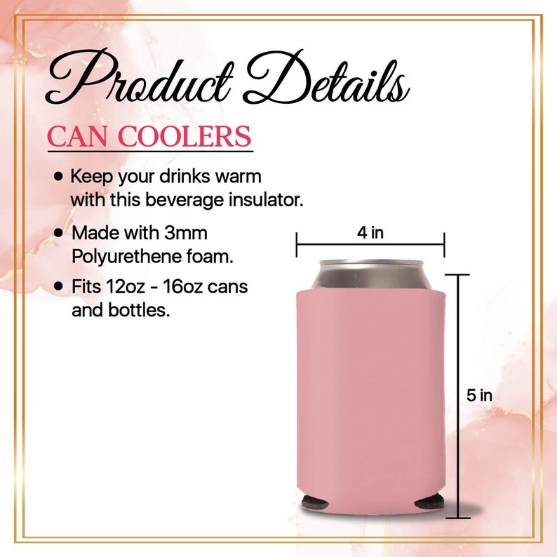 Wedding Can Cooler -Product Details