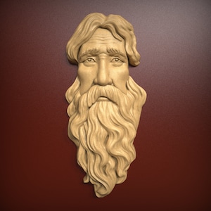 Old Man, STL Relief file for CNC router carving, engraving