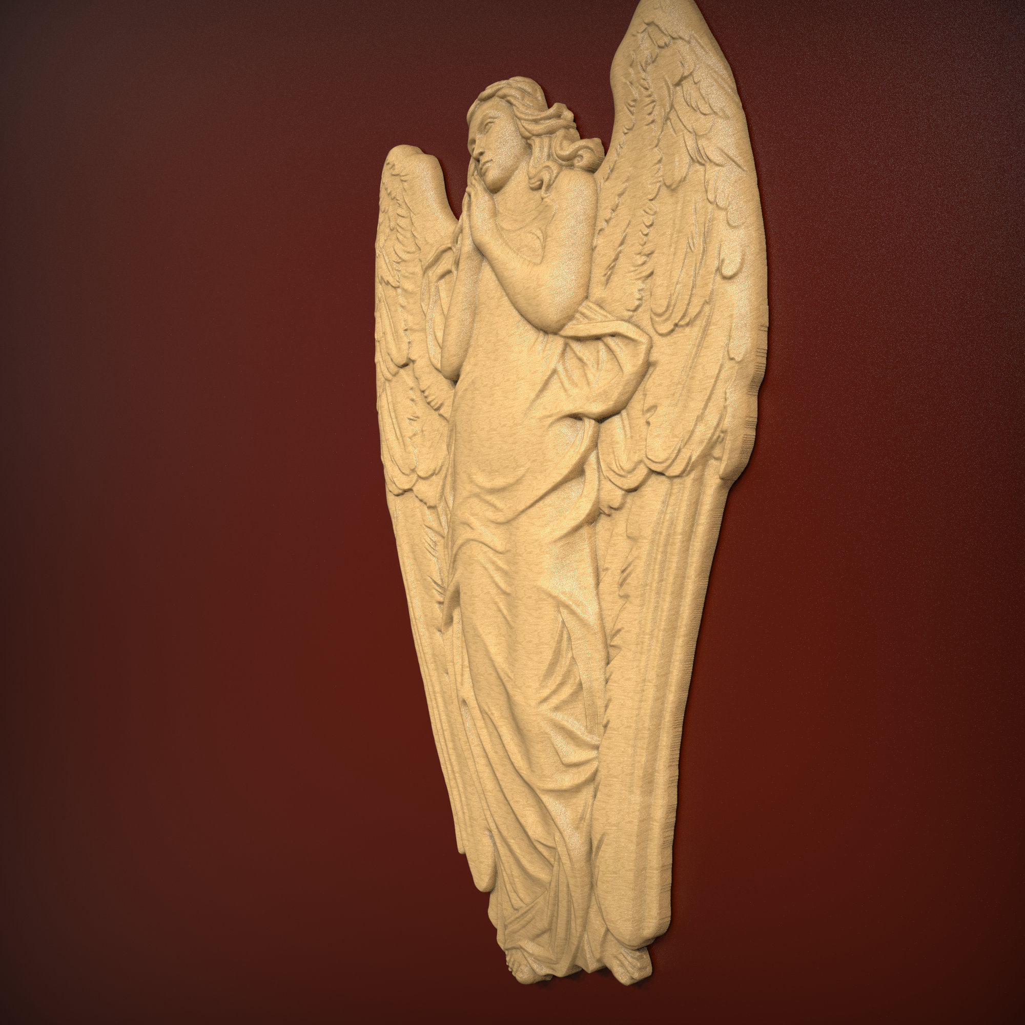 Angel, STL Relief File for CNC Router Carving, Engraving - Etsy